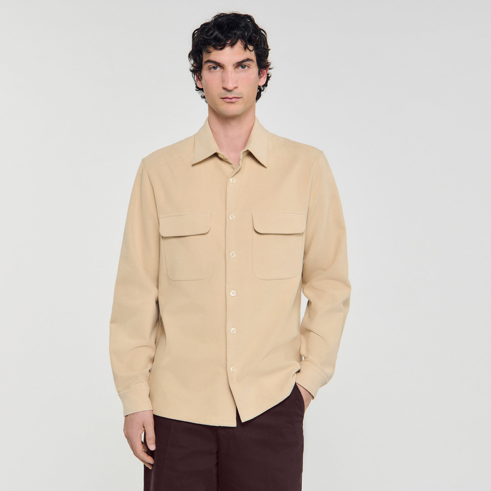 Chemise en flanelle à poches rabattues