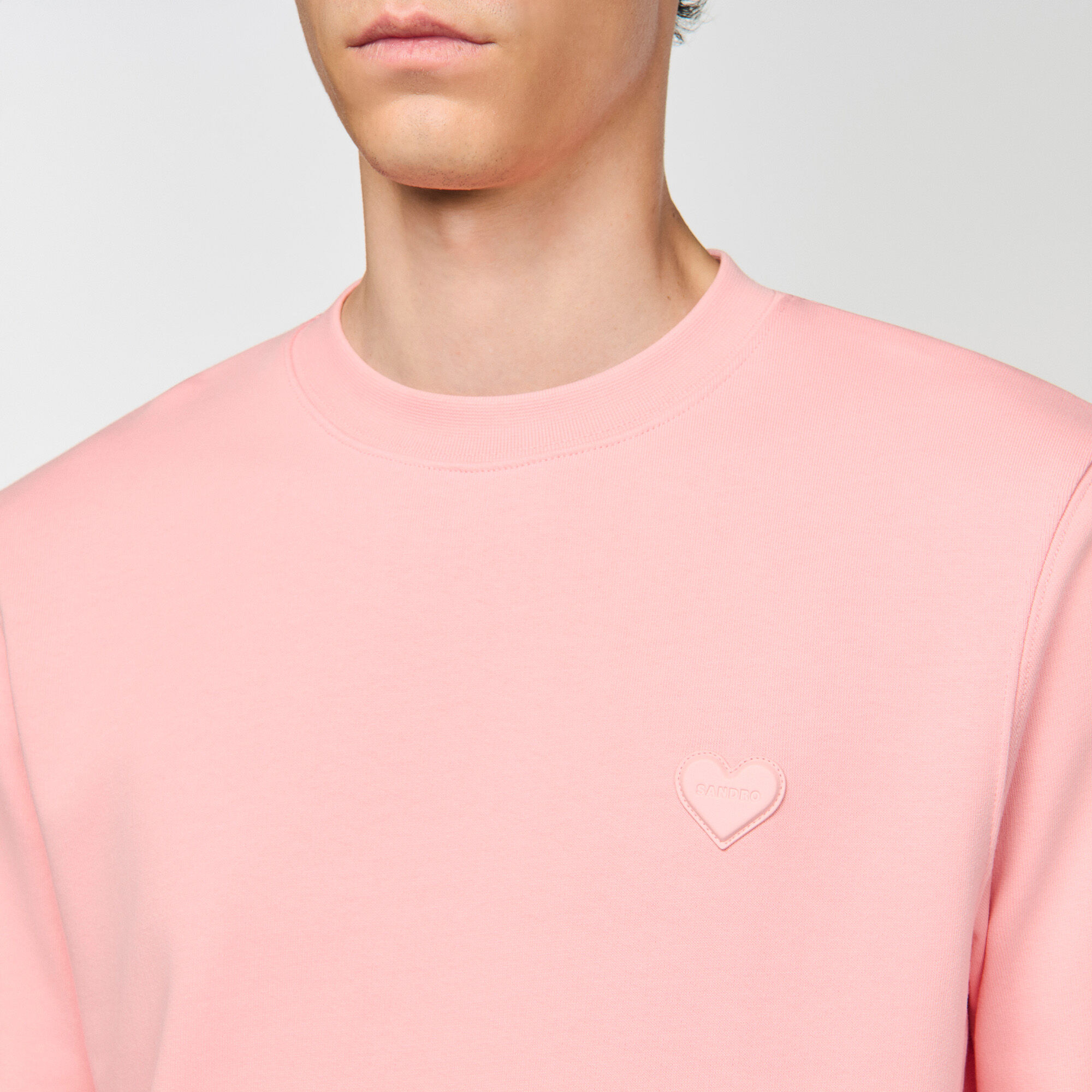 Pull-over à patch cœur