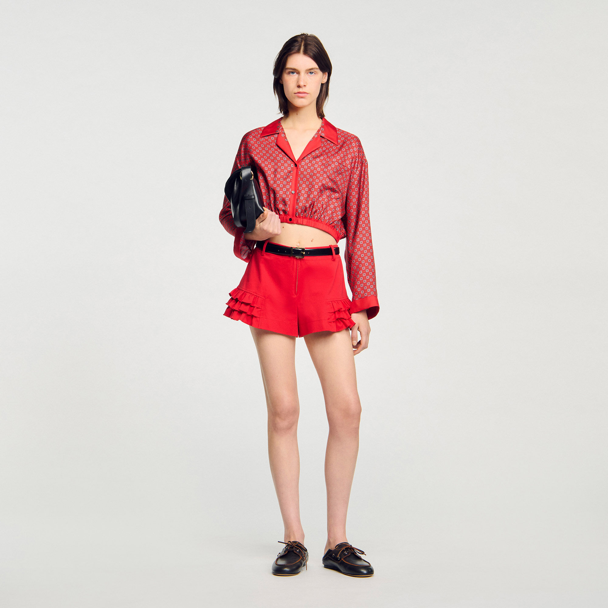 Chemise imprimée écharpe