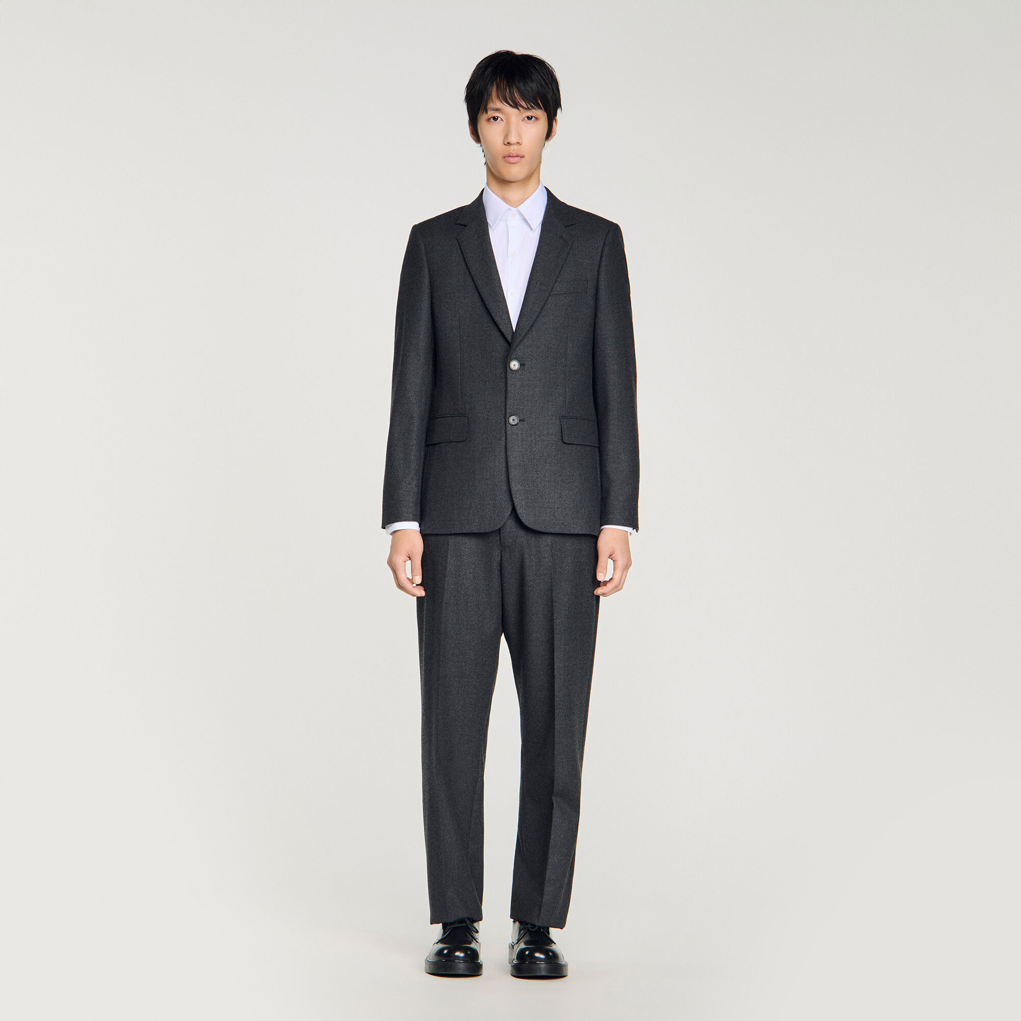 Veste de costume en laine vierge sur mesure