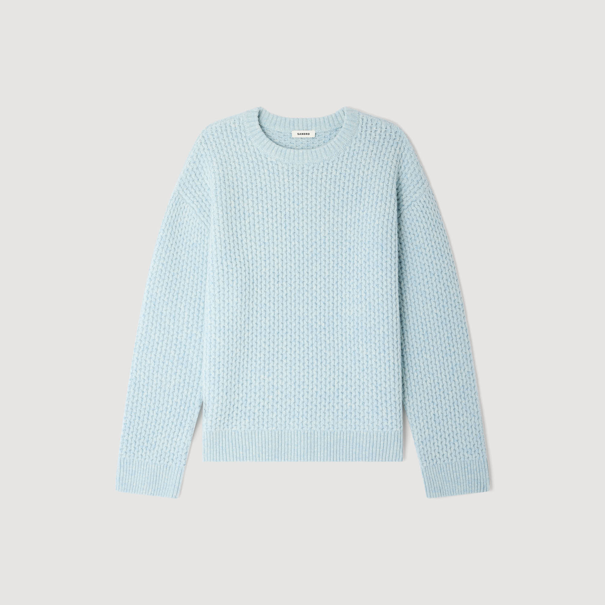 Pull-over en laine à maille de rayon