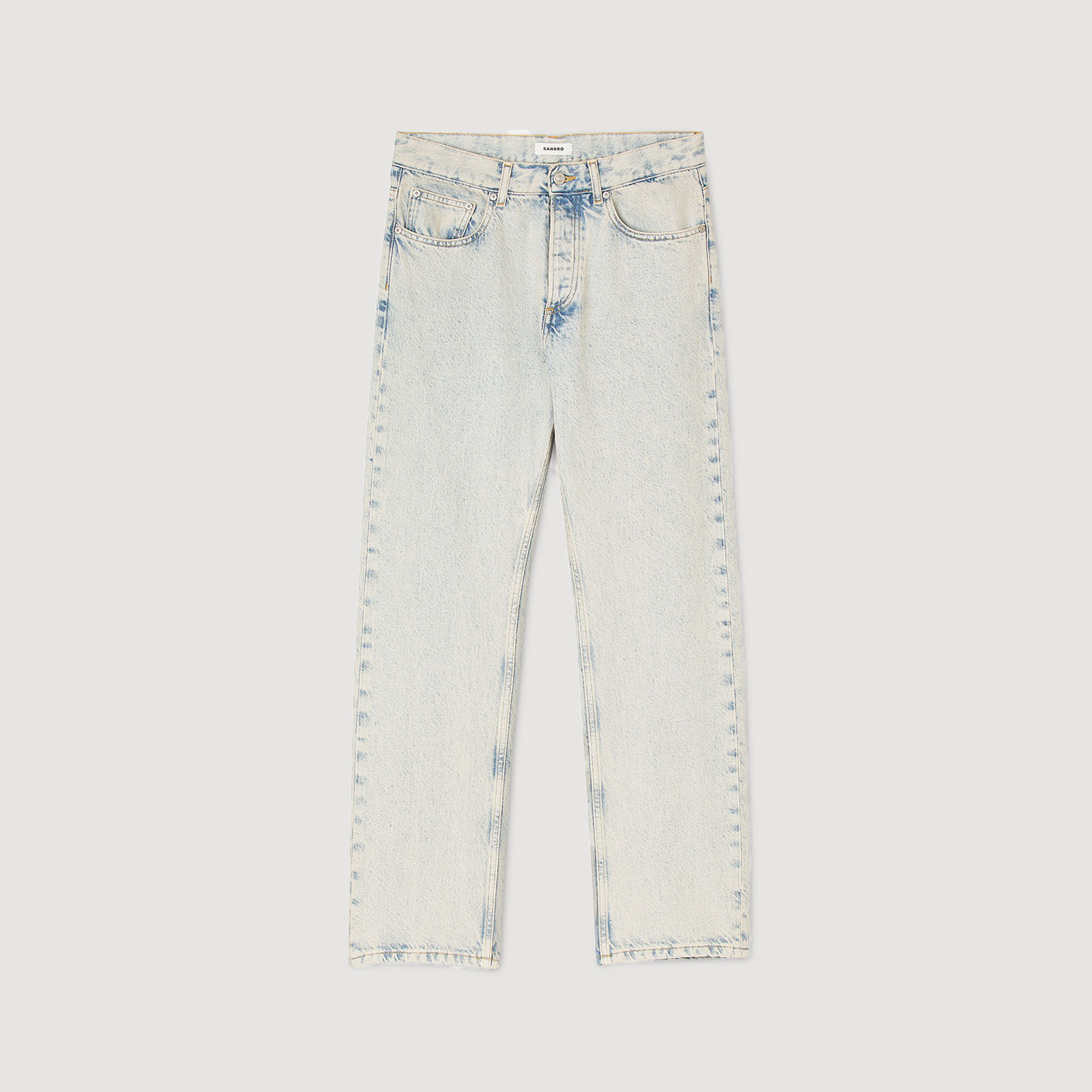 Jeans réguliers délavés