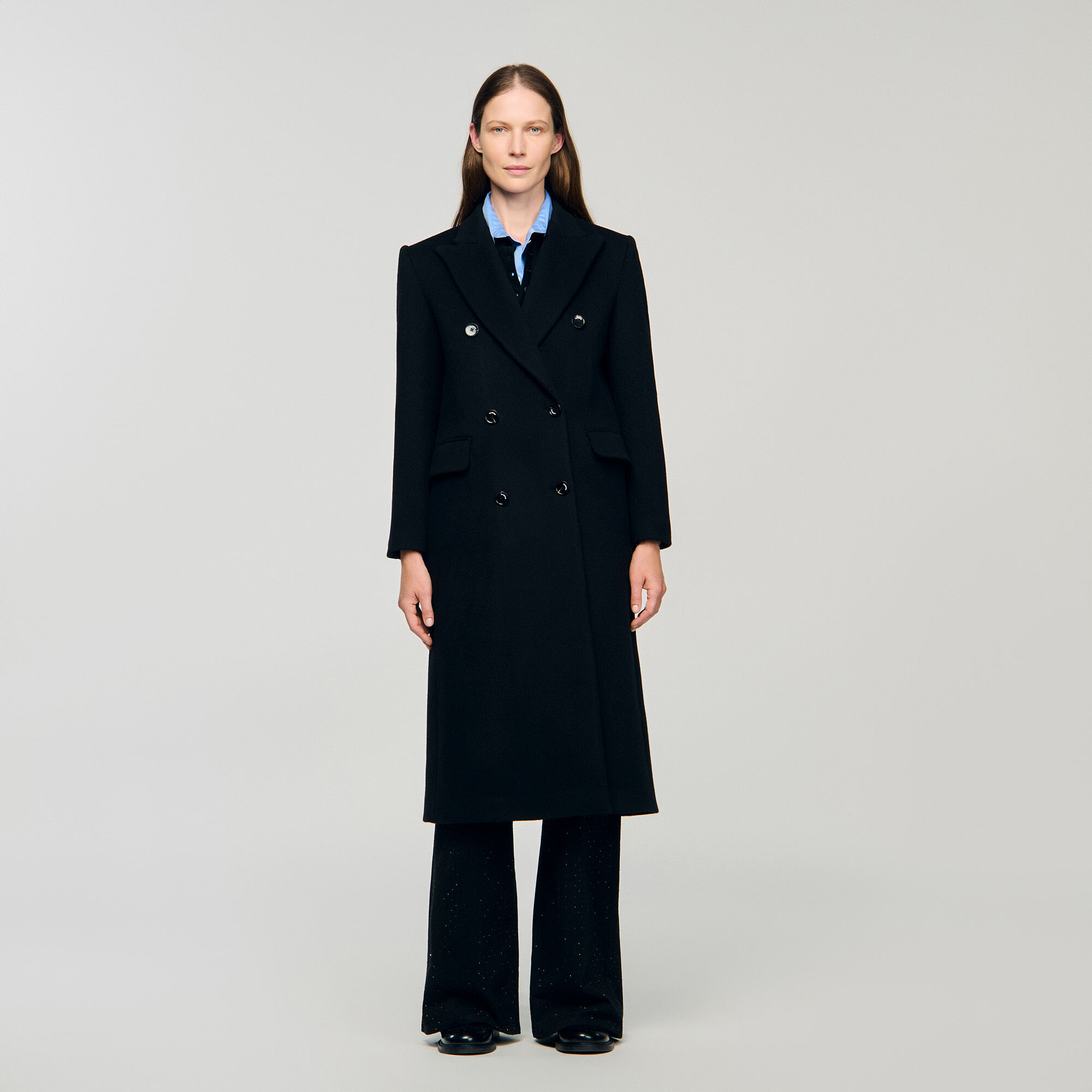 Manteau en laine long