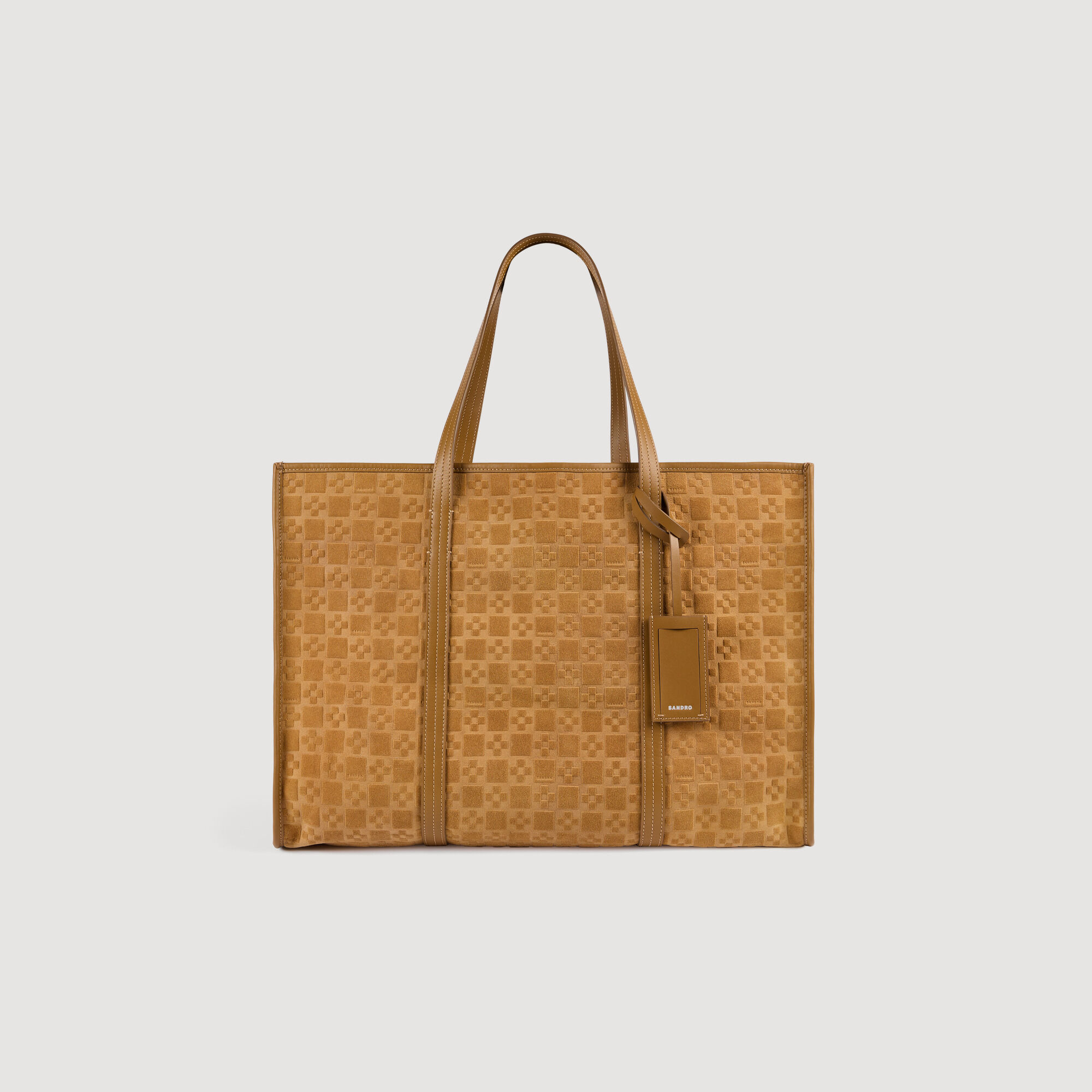 Sac à provisions en cuir fendu