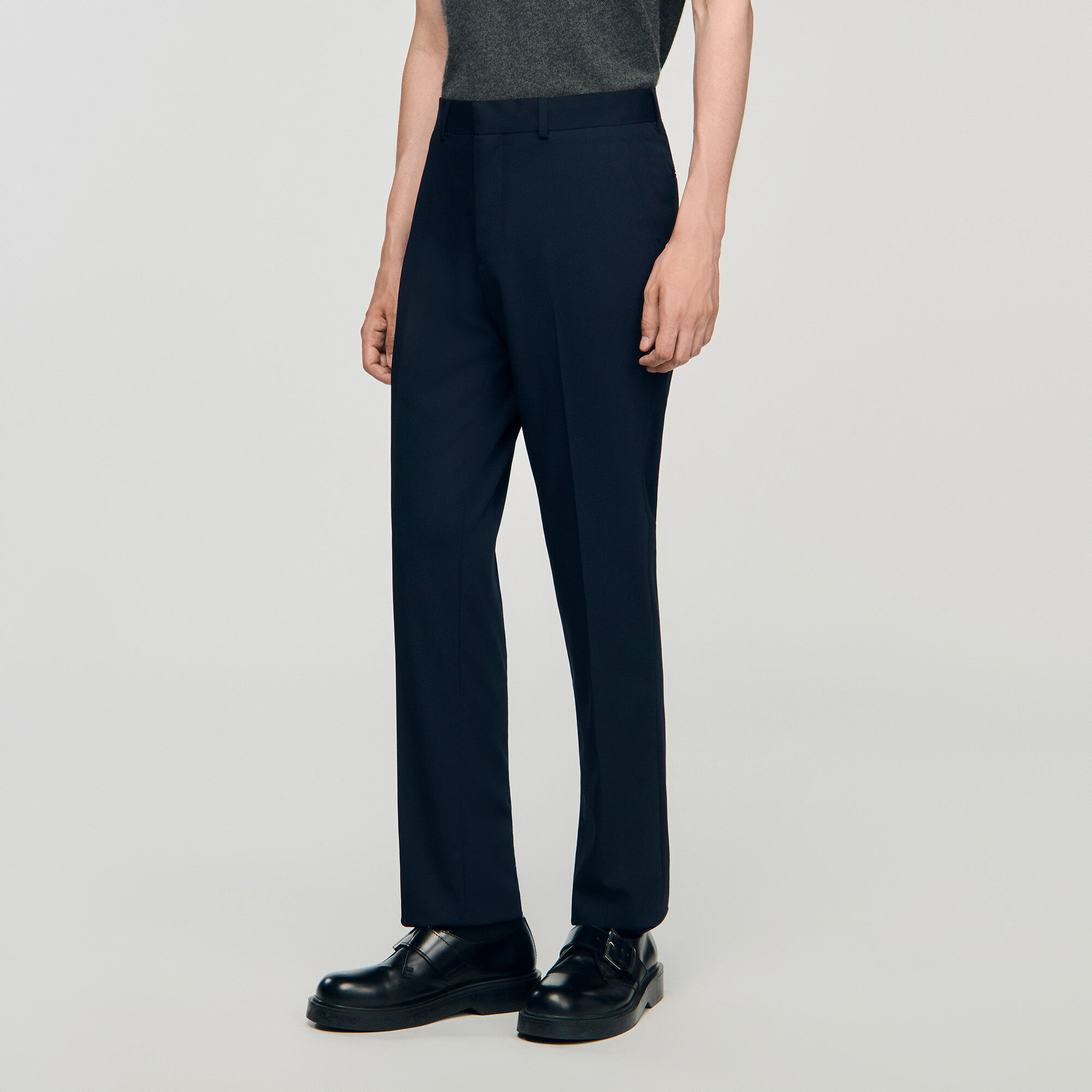 Pantalon de costume à jambes larges