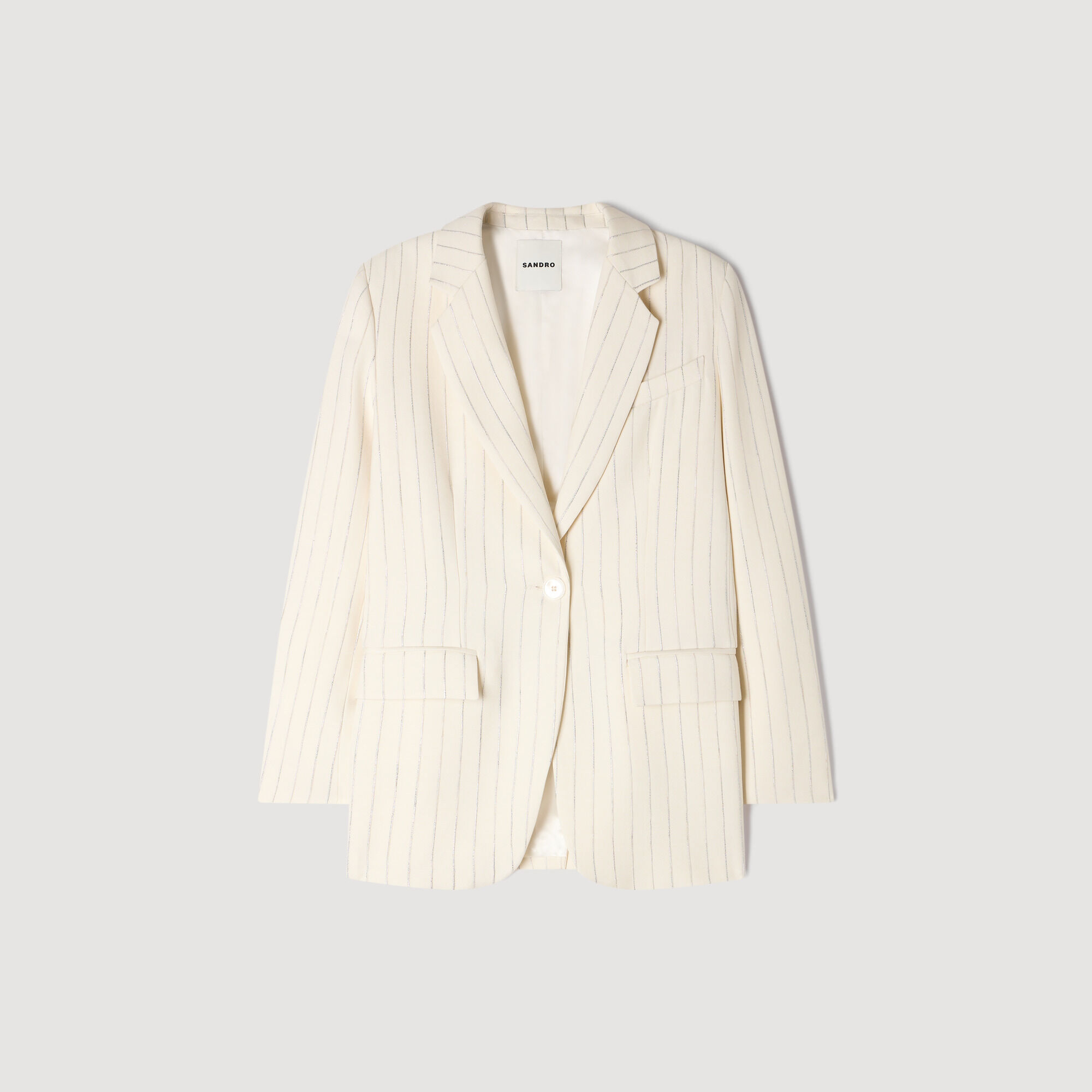 Veste structurée à rayures