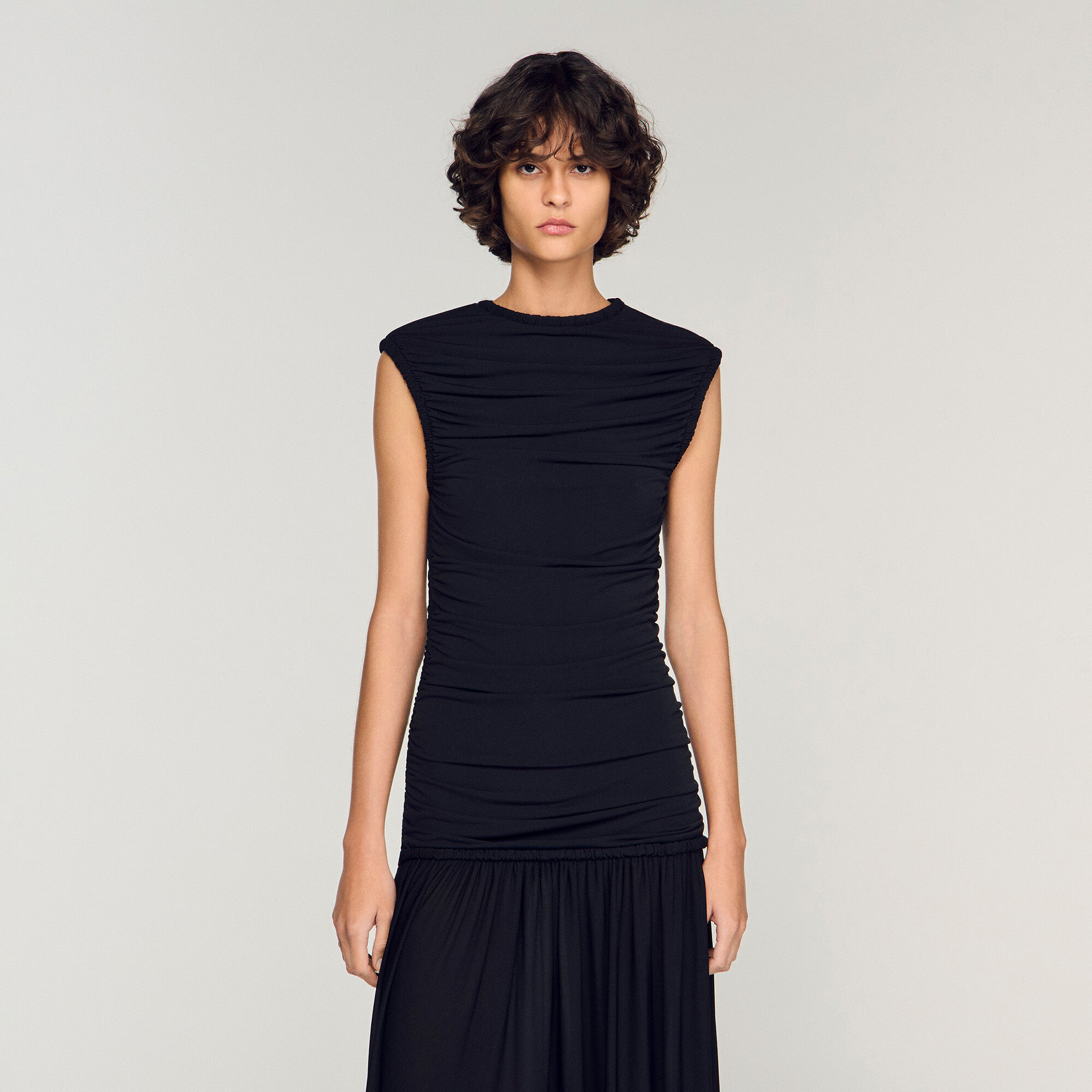 Robe maxi drapée
