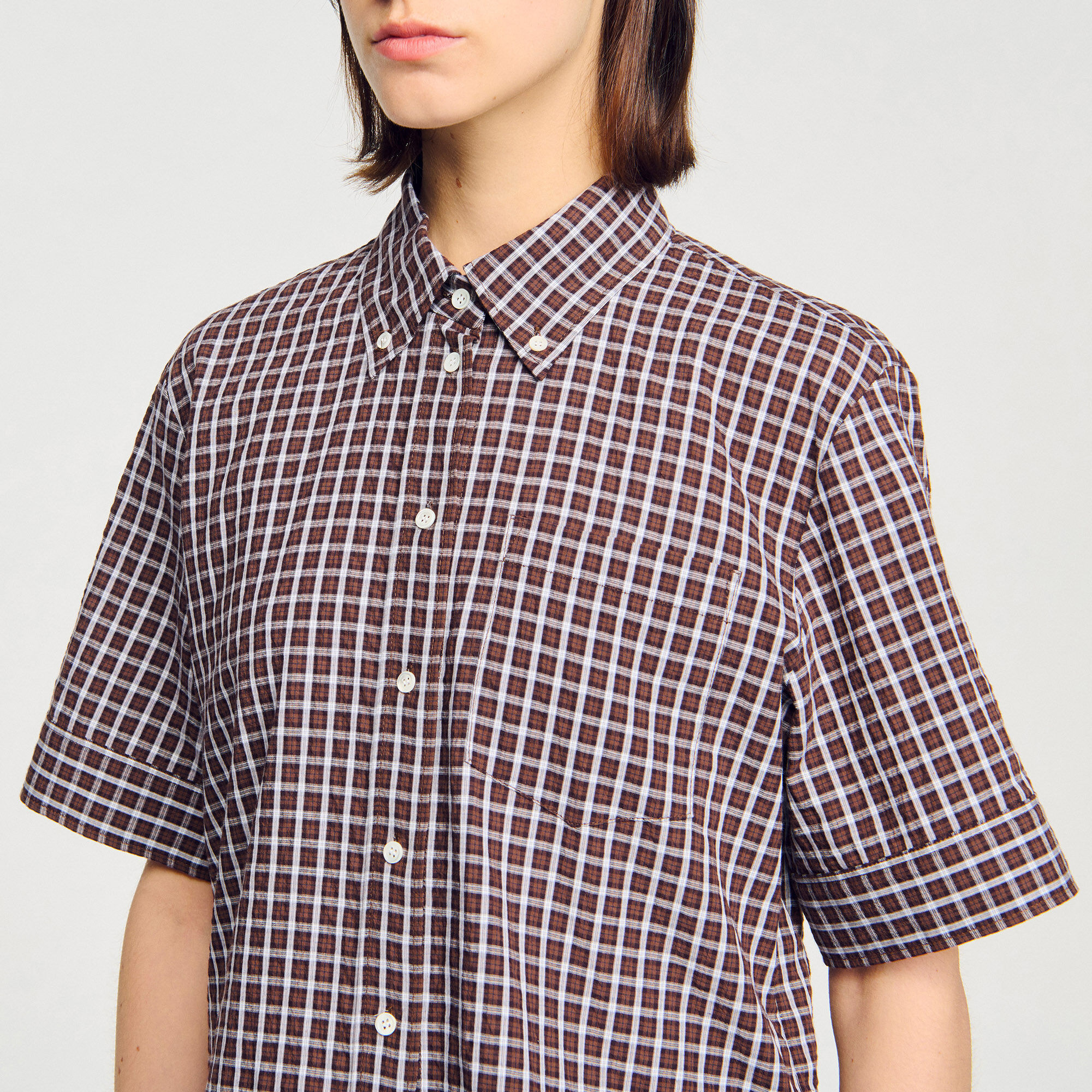Chemise à carreaux oversize