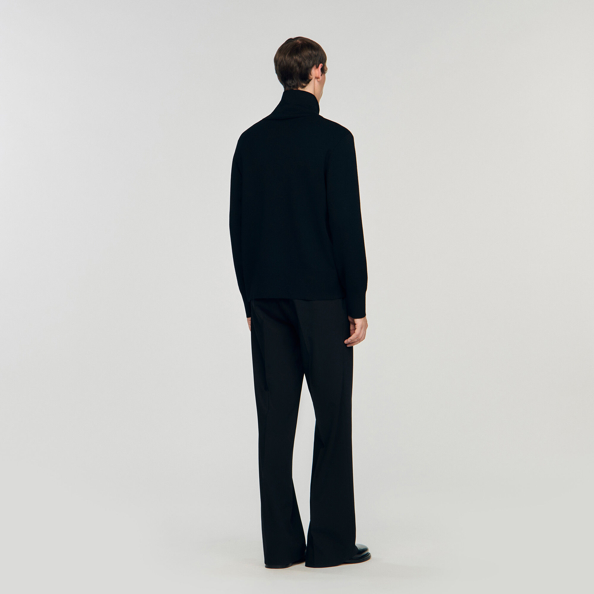 Cardigan en laine à fermeture éclair