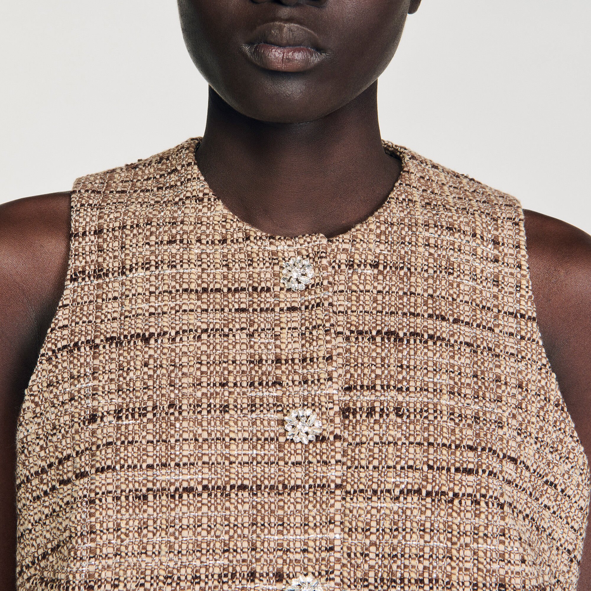 Gilet en tweed
