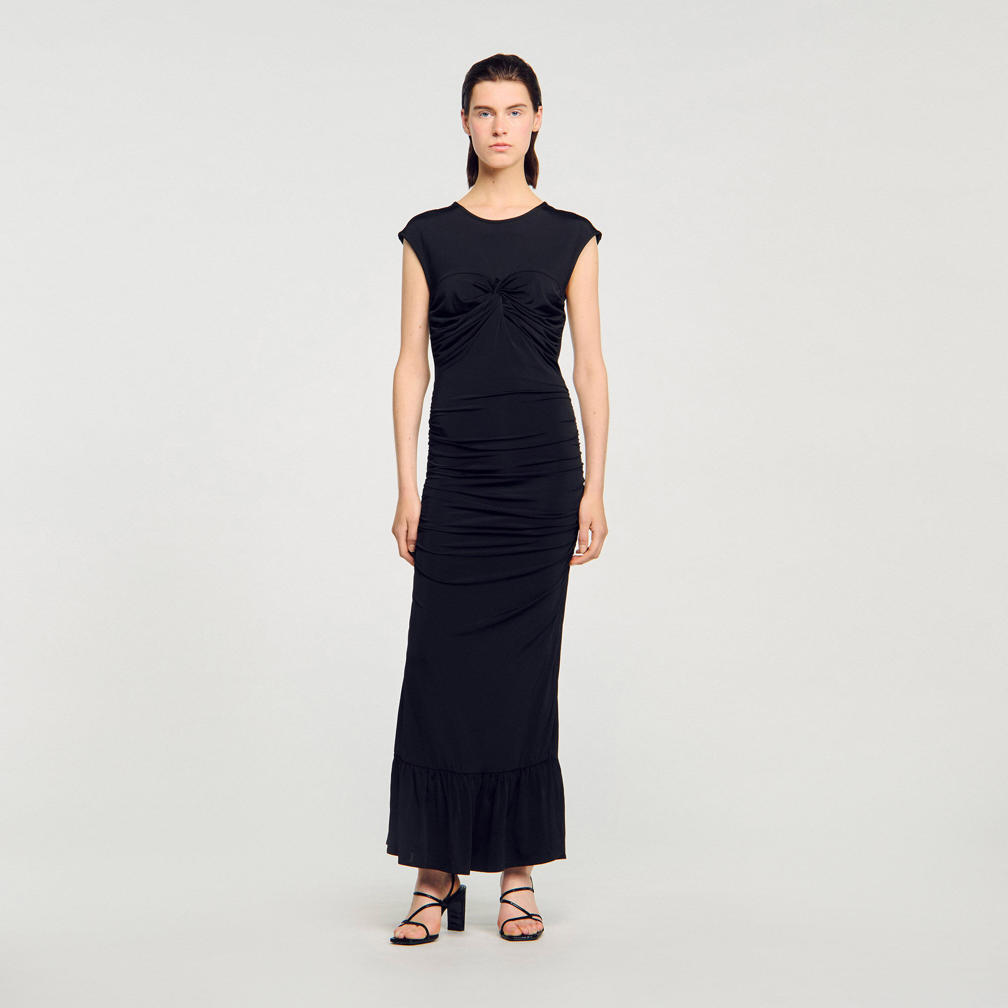 Robe maxi drapée