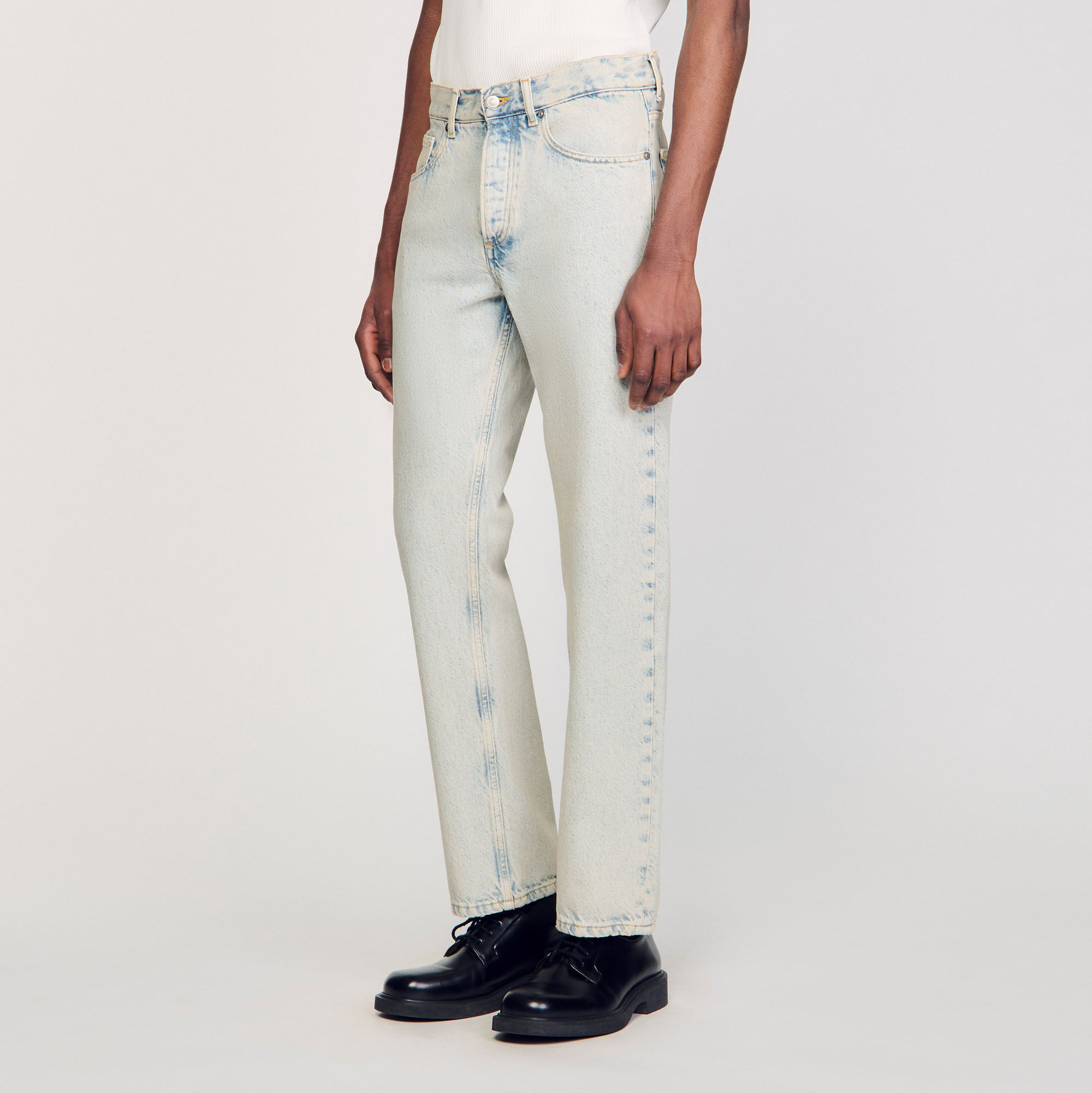 Jeans réguliers délavés