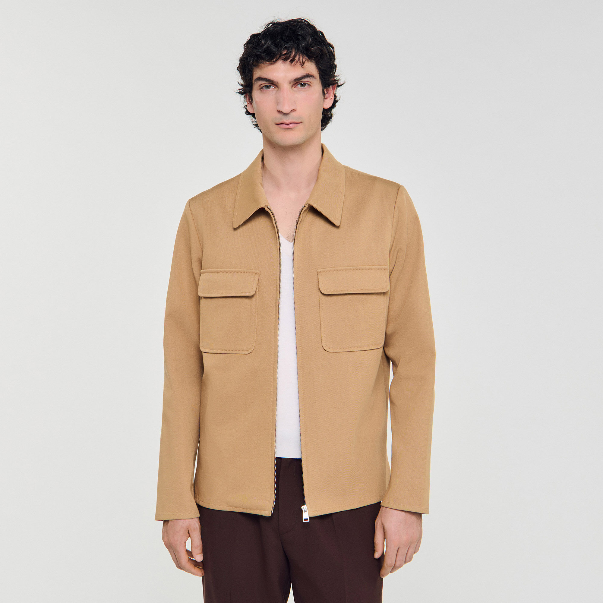 Veste à fermeture éclair avec poches