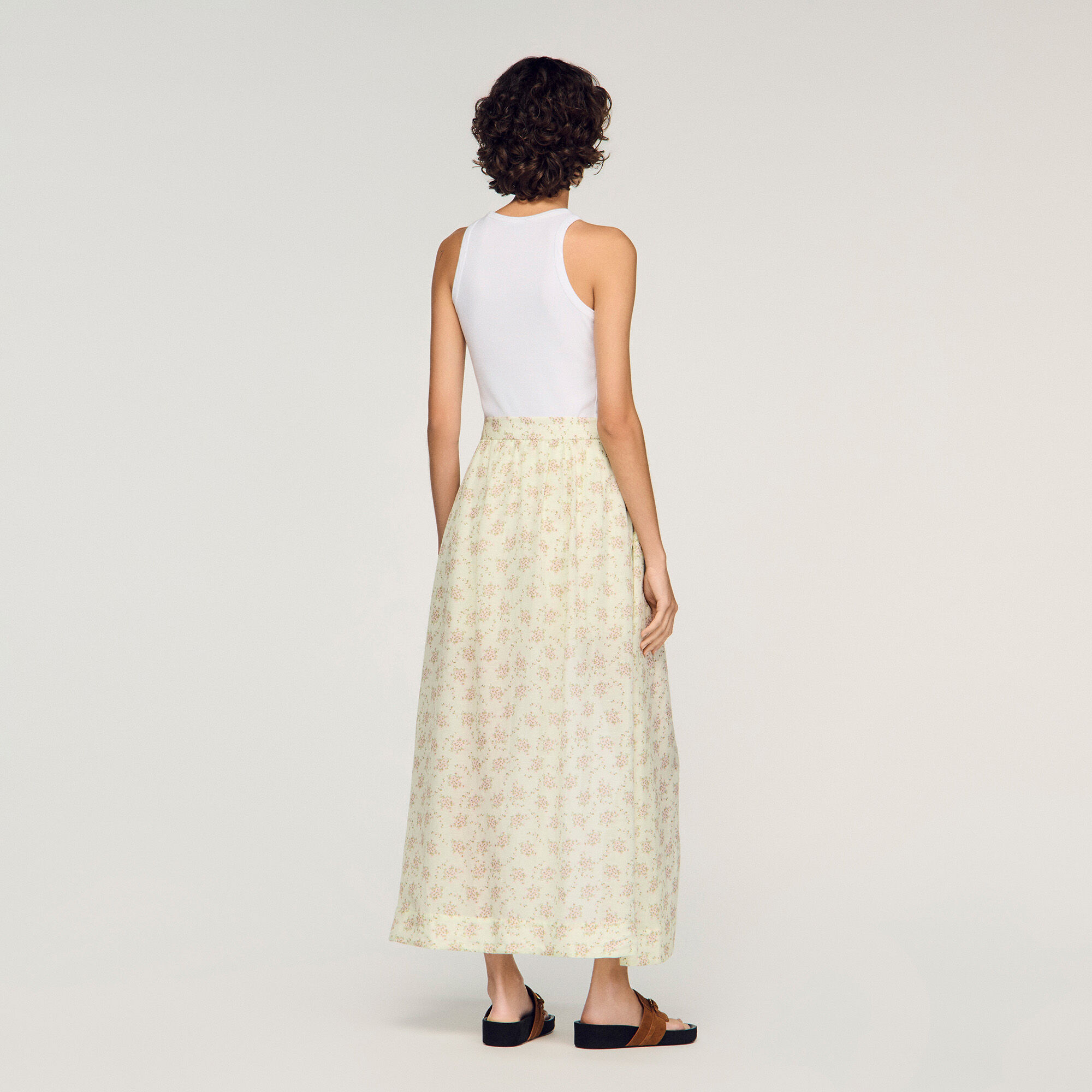 Skort maxi imprimé floral
