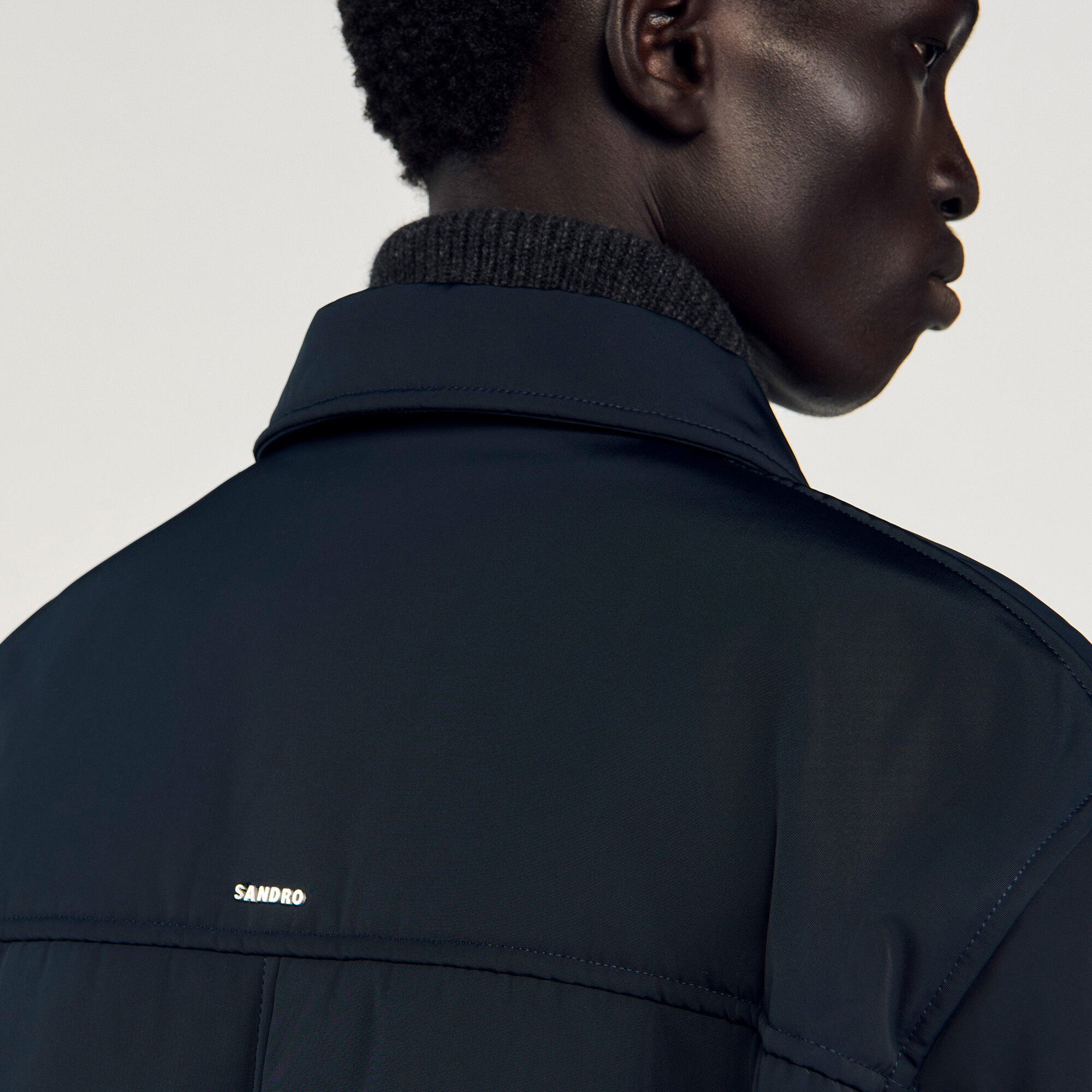 Veste zippee à doublure quiltée